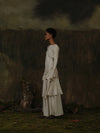 Mutedance 25 Autumn/Winter Double-layer Large Pocket Skirt Plant-dyed Highly Handmade MD-MD25FW62-beige (MD25FW61)